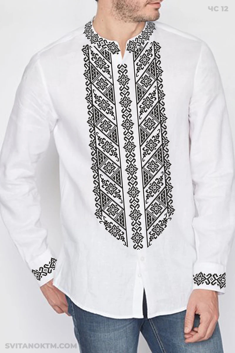 Чоловіча сорочка 12 (заготовка для вишивання)