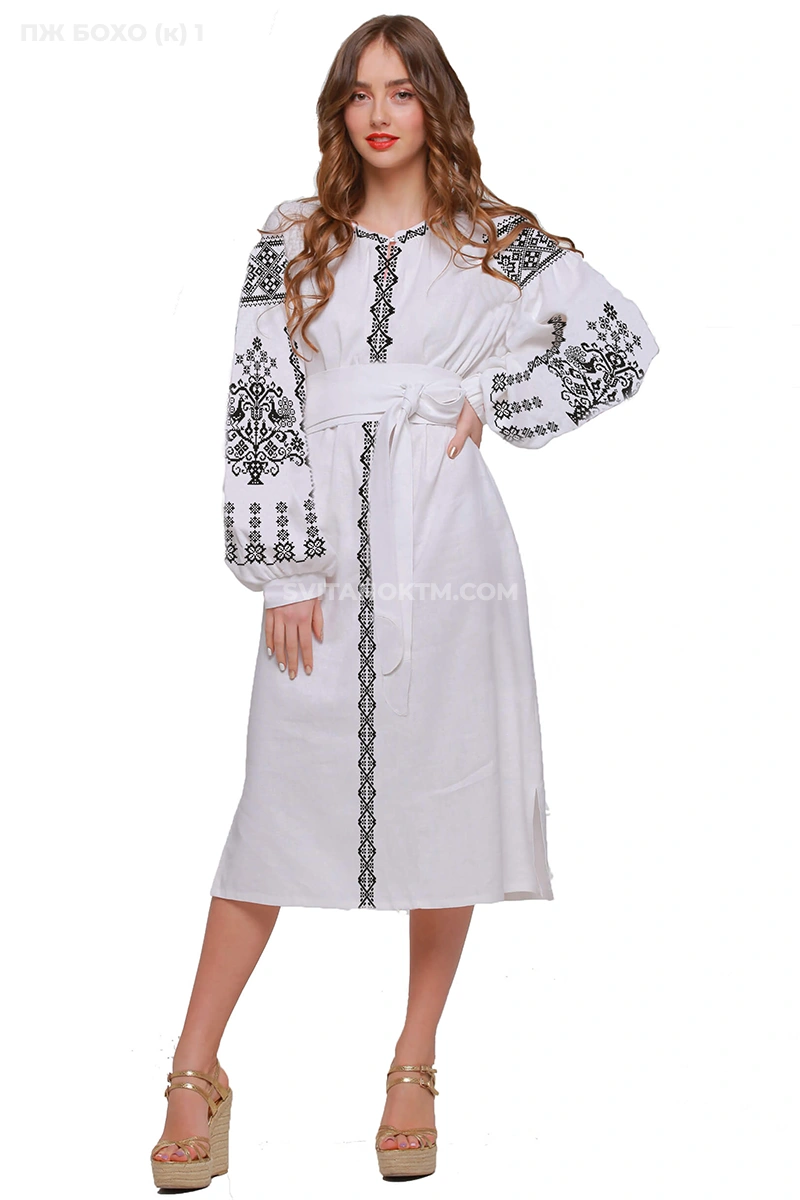 Сукня жіноча Бохо коротка 1 (заготовка для вишивання)