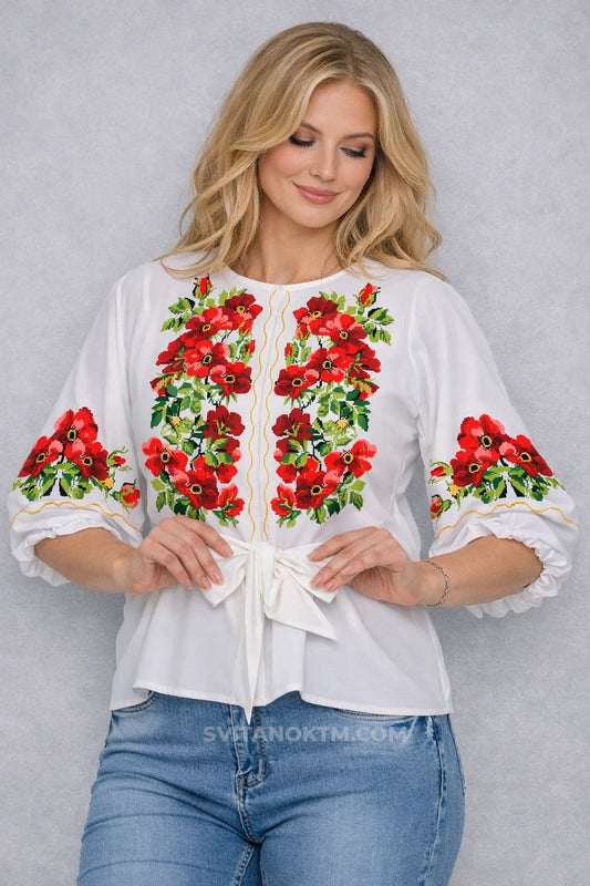 Блуза жіноча 1 (заготовка для вишивання)