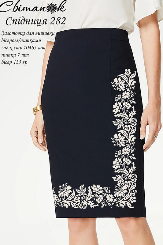 Спідниця жіноча коротка 282 (заготовка для вишивки)