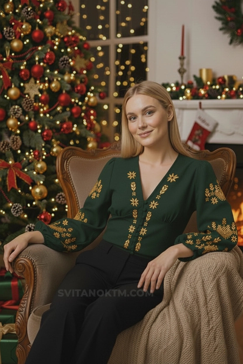 Смарагдова вишиванка купити Львів