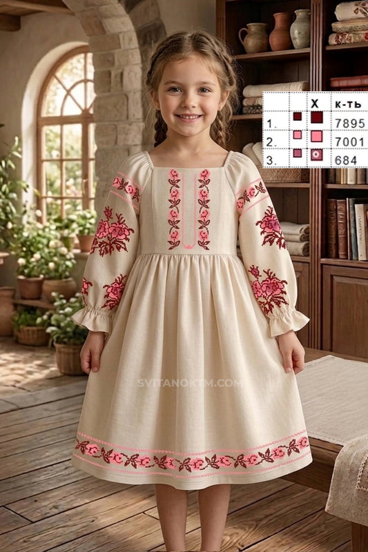 Вишите плаття дитяче  | Заготовка під вишивку дитяча