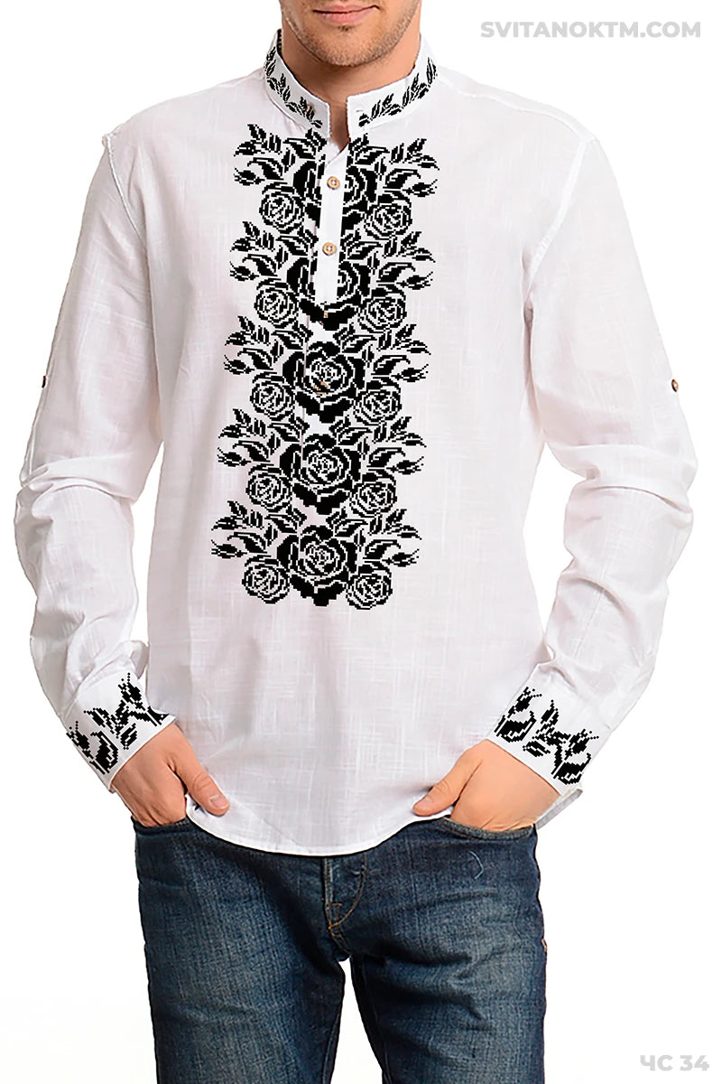 Чоловіча сорочка 34 (заготовка для вишивання)