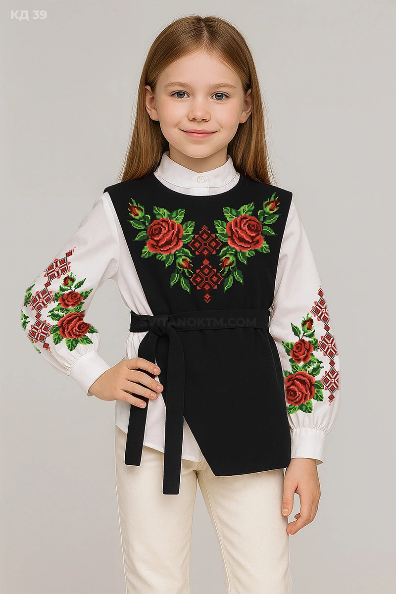 Камізелька дитяча 39 (5-12 років) (заготовка під вишивку)
