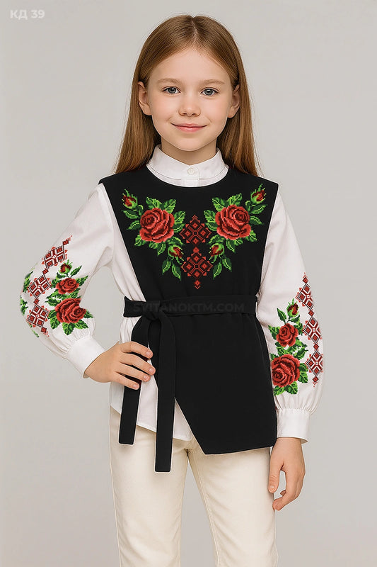 Камізелька дитяча 39 (5-12 років) (заготовка під вишивку)