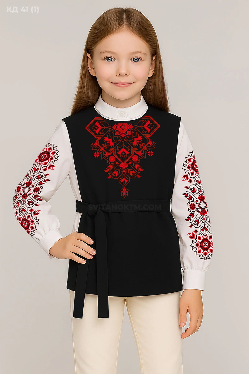 Камізелька дитяча 41 (1) (5-12 років) (заготовка під вишивку)
