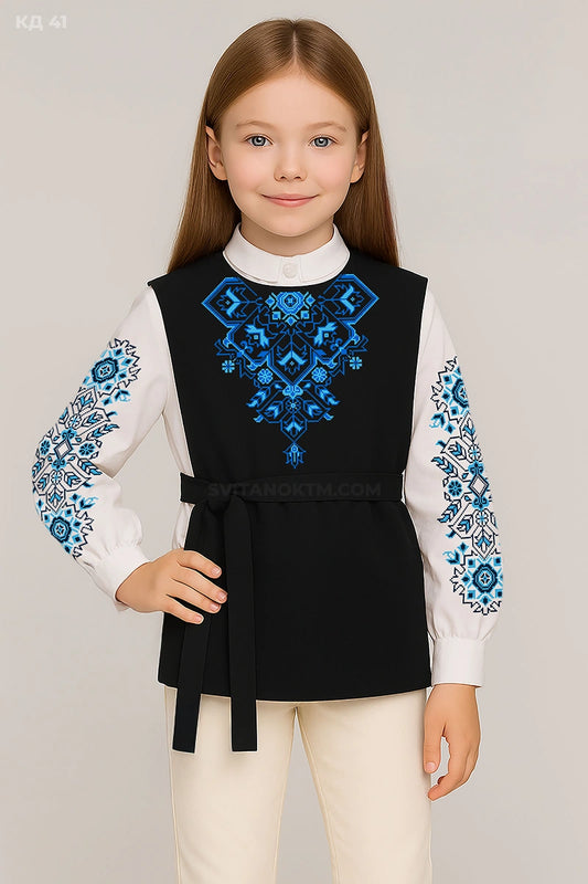 Камізелька дитяча 41 (5-12 років) (заготовка під вишивку)