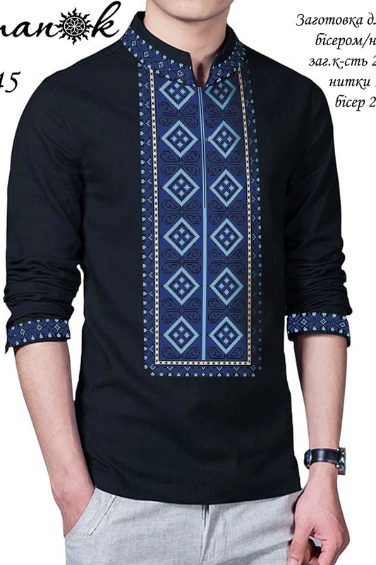 Чоловіча сорочка 45 (заготовка для вишивання)