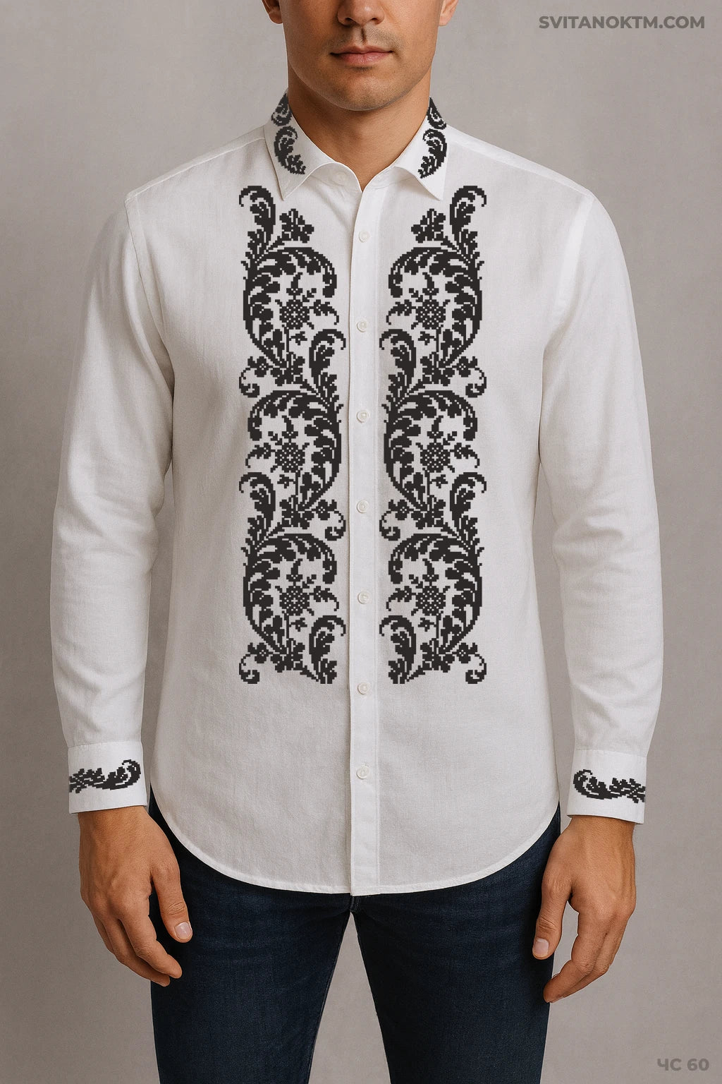 Чоловіча сорочка 60 (заготовка для вишивання)