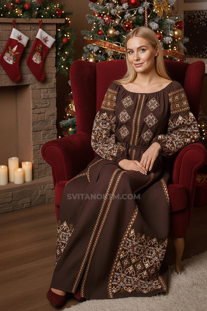 Сукня жіноча Бохо довга 19 (заготовка для вишивання)