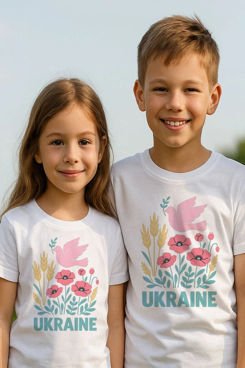 Футболка з принтом Ukraine (dn6)